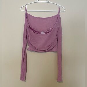 🚨SOLD🚨 SHEIN crop top with bejeweled underwire bra